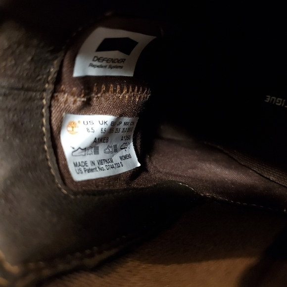 Timberland Kellis Brown Nubuck Suede Leather Wedge Chelsea Ankle Boots Booties - Picture 8 of 9